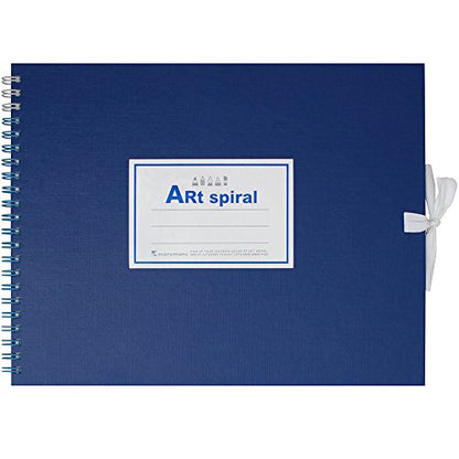Maruman Art Spiral Sketch Book, F2, 7.76" x 10.24", 24 Sheets, Blue - color: Blue, size: F2 (7.76" x 10.24")