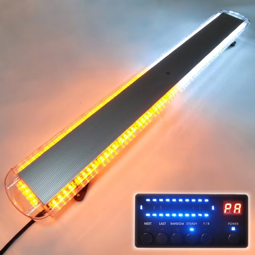 CFLMYYXGS 63" 120 LED Amber/White LED Emergency Warning Beacon Light bar - color: 120 LED Amber/White