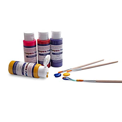 Color Swell Washable Tempera Paint Set - 2oz bottles of 30 Colors