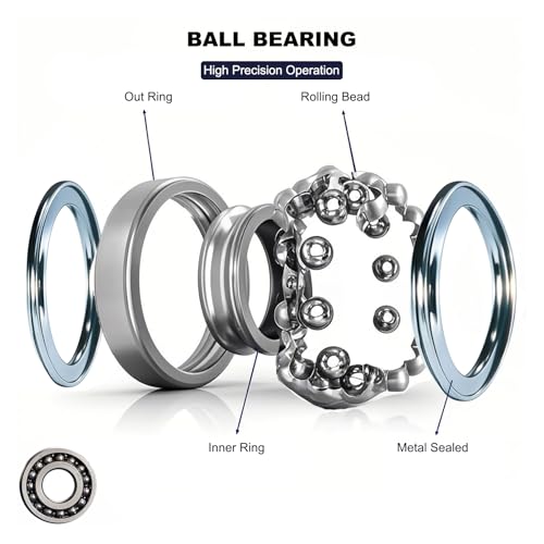 20 PCS 683ZZ Ball Bearings - 3mm Inner Diameter, 7mm Outer Diameter, 3mm Thickness - Double Shielded, Deep Groove Bearings for Various Applications (683-ZZ) - size: 683-ZZ
