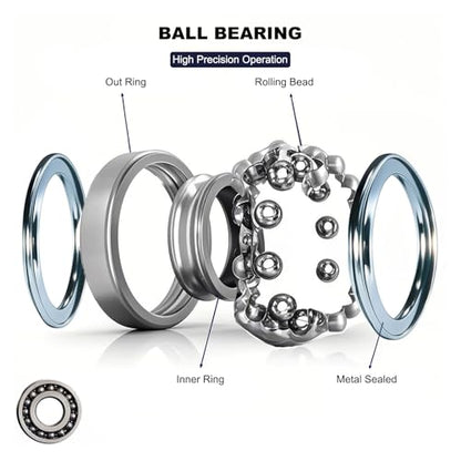 20 PCS 683ZZ Ball Bearings - 3mm Inner Diameter, 7mm Outer Diameter, 3mm Thickness - Double Shielded, Deep Groove Bearings for Various Applications (683-ZZ) - size: 683-ZZ