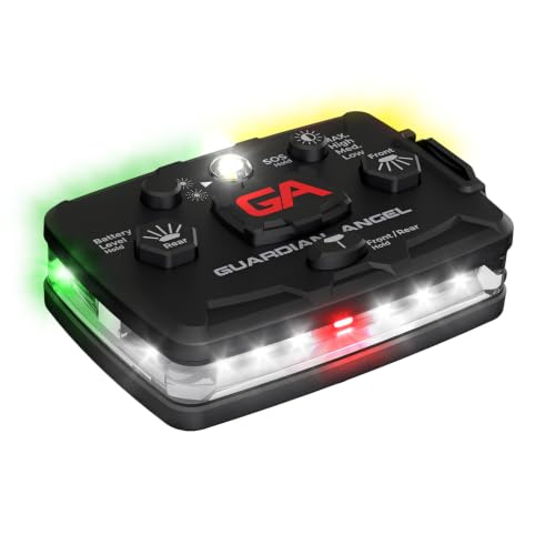Guardian Angel Elite Safety Light - White Front & Green Rear - color: White/Green, size: 1-Pack