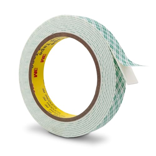 3M Double Sided Foam Tape 0.75" x 10Ft 1 Pack White - size: 0.75" x 10Ft