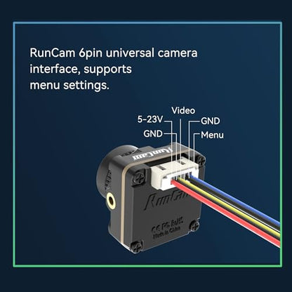 FPV Camera RunCam Robin 3- Micro Drone Camera 1200TVL FOV150° Wide Angle 5.3g for RC FPV Drone Car Plane Racing