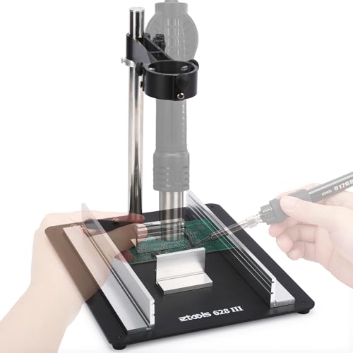 628 III Professional PCB Holder Heavy & Solid 1.7kg with Hot Air Rework Bracket Helping Hands for Clamp Holding Circuit Board and SMD Reflow Soldering