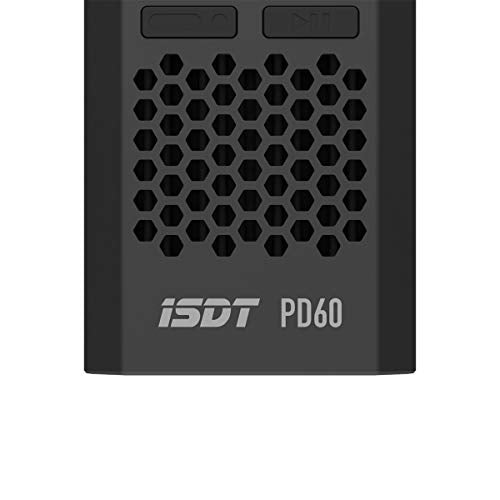 ISDT PD60 Bundle: PD60S XT60 60W 6A Type-C Battery Balance Charger for 1-4S Lipo Battery & 6S 80C 1300mAh Smart Battery for RC Car Plane FPV Drone (2 Packs)
