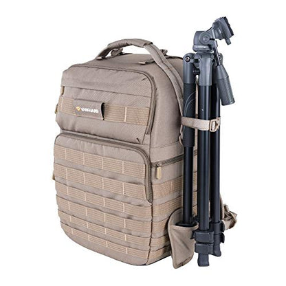 VANGUARD VEO Range T48 Backpack for Pro DSLR/Mirrorless Cameras, Tactical Style – Beige - style: Veo Range T48 Bg