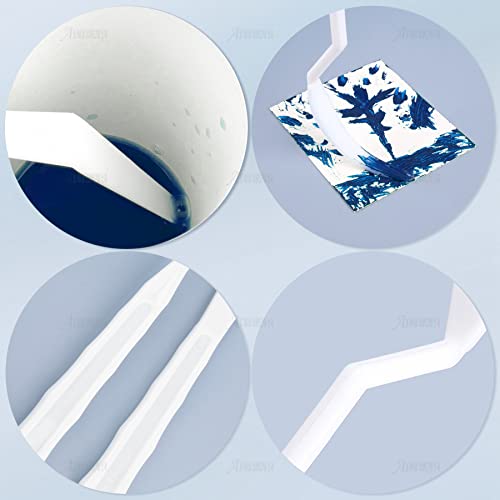 AUEAR, 5 Sets 30 Pack Plastic Spatula Palette Knives, 6 Styles for Oil Painting