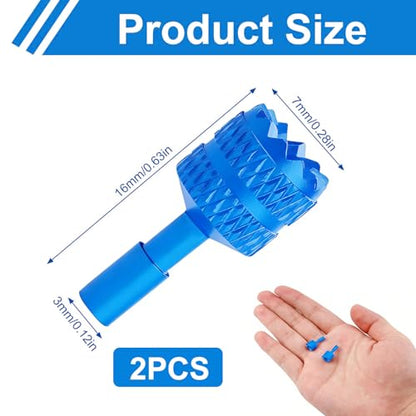 RC/RC2 Joystick Replacement, Aluminum Controller Sticks Compatible with DJI - color: Blue ＆ 2 Pcs
