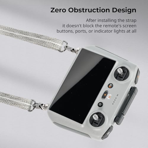 SMALLRIG Shoulder Strap for DJI RC, RC 2, RC Pro, and RC Pro2, Featuring Silicone Protection, Screw Connection, Widened Shoulder Strap, and Quick-Release Design - 5978