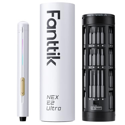 Fanttik E2 Ultra Electric Screwdriver, Screwdriver for Electronics (White) - color: Snow White