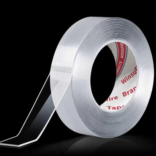 Nano Double-Sided Mounting Tape, Multipurpose Removable AdhesiveTape for Carpet Mats,Paste Items,Photos Frames,Craft Wall Mounting，1 inch, 10FT