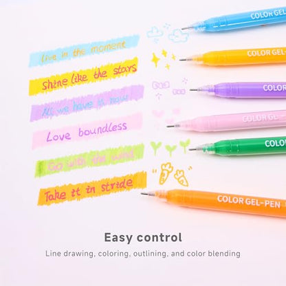 252 Pcs Acrylic Gel Pens Set, 234 Unique Colors 0.6mm Fine Point