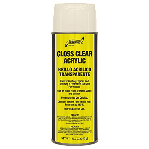 SM Arnold Gloss Clear Acrylic Lacquer Spray Paint, 12 Oz - style: Gloss Clear Acrylic