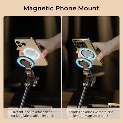 SMALLRIG Desktop Clamp Magic Arm Kit for MagSafe for iPhone, 55cm / 21.6" - style: Double Ball Joints for MagSafe