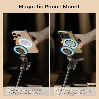 SMALLRIG Desktop Clamp Magic Arm Kit for MagSafe for iPhone, 55cm / 21.6" - style: Double Ball Joints for MagSafe