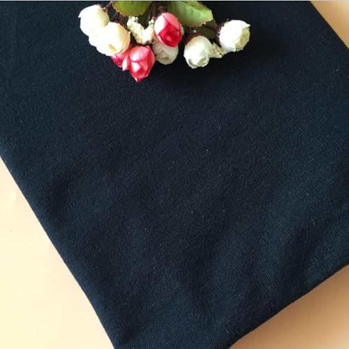 Linen Fabric by The Yard - 4 Yard 62 Inch Wide Black - color: Black, size: 4 YARDS