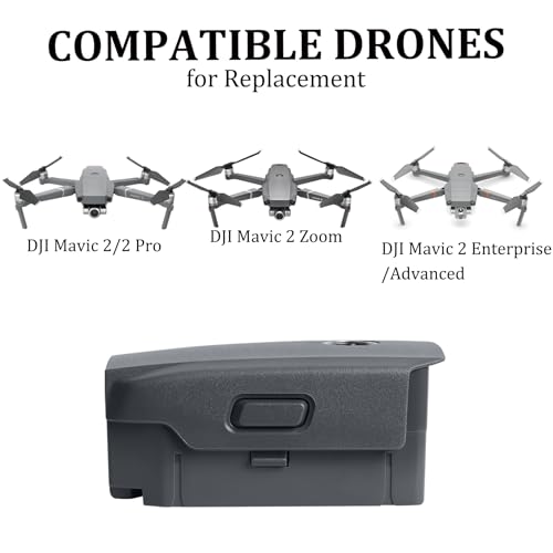 Mavic 2 Pro Battery, 2 Pack 3850mAh-15.4V Intelligent Flight Drone Battery Replacement for DJI Mavic 2 Pro/Zoom/Enterprise/Advanced - color: 2 Pack