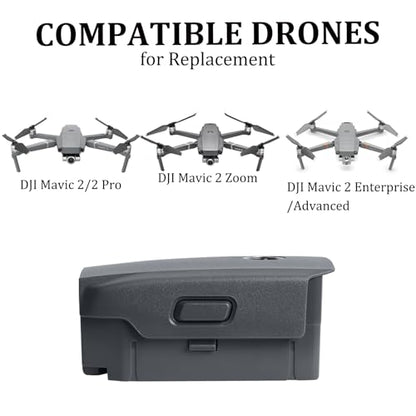 Mavic 2 Pro Battery, 2 Pack 3850mAh-15.4V Intelligent Flight Drone Battery Replacement for DJI Mavic 2 Pro/Zoom/Enterprise/Advanced - color: 2 Pack
