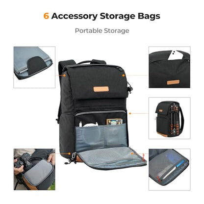 K&F CONCEPT 22L Camera Case for Photographers - color: Black