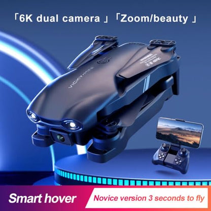 4DV13 Mini Foldable RC Drone with 1080P HD Camera, WiFi FPV Quadcopter, 3 Batteries, 26 Min Flight, Beginner Friendly