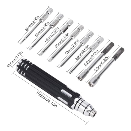10pcs RC Repair Tools Kit 1.5/2.0/2.5/3.0/4.0/5.5mm Hex Screwdrivers Wrench - color: 10pcs Kit