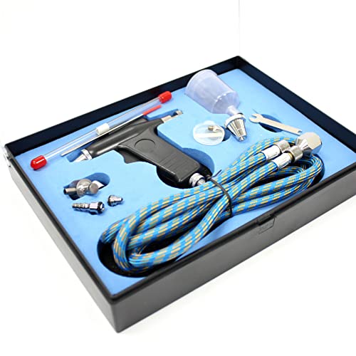ARC-POWER Modern Dual Action Airbrush Kit Gravity Feed for Air Compressor Craft Paint Art
