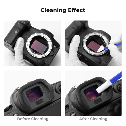 K&F CONCEPT 24mm Full-Frame Sensors Cleaning Swabs,with 5 Pack Swabs
