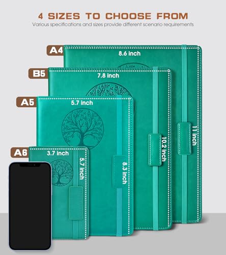 Biuwory Dotted Journal Notebook, 140 Dot Grid Pages, Medium 5.7"×8.3" - color: Blue, size: Dotted-140 Pages (5.7"×8.3")