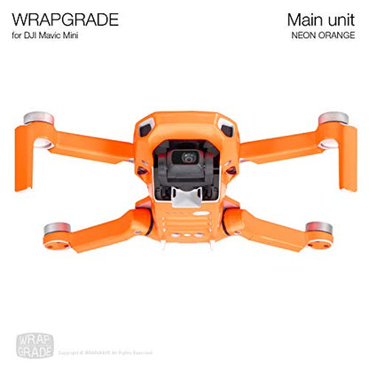 Wrapgrade Skin for Mavic Mini & Mini 2 SE & Mini 4K (NEON Orange) - color: NEON ORANGE