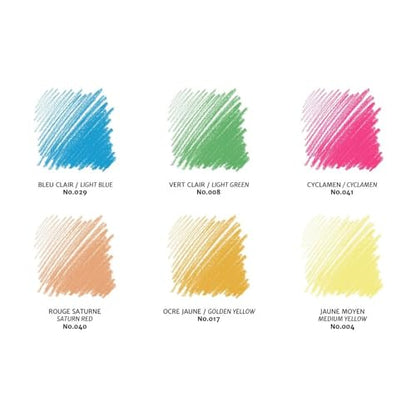 Conté à Paris Pastel Pencils with 6 Count Assorted Bright Colors - style: 6 Count - Bright