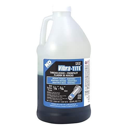Vibra-TITE - 12100 121 Medium Strength Removable Anaerobic Threadlocker, 1 Liter Bottle, Blue - size: 1 liter