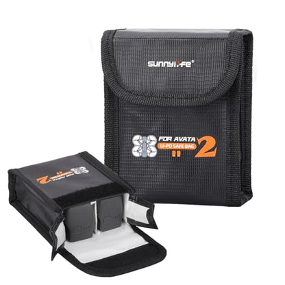 Lipo Battery Bag for DJI Avata 2 Battery (For 2pcs Batteries) - size: For 2pcs Batteries