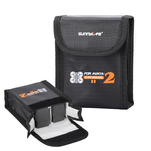 Lipo Battery Bag for DJI Avata 2 Battery (For 2pcs Batteries) - size: For 2pcs Batteries
