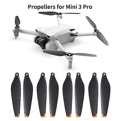 16Pcs Mini 4 Pro/Mini 3 Pro Propellers with Screws Compatible with DJI Mini 4 Pro Mini 3 Pro Blades Props Wings Replacement Accessories (Not for MINI 3)
