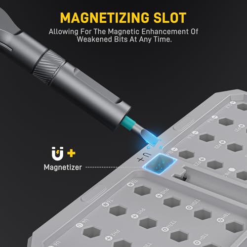 42 in 1 Magnetic Ratchet Screwdriver Set, T Handle Ratchet Screwdriver Kit - color: Light Grey, size: 42 PCS
