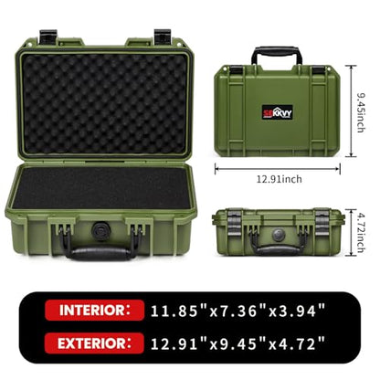 SEKKVY Gun Case for Handguns, Pistol Case Hard Shell - color: 1-Pistol Case, Green