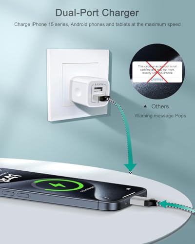 iPhone 17e 16e Wall Charger & USB-C Cable, Fast Charging Power Adapter USBC - color: White, style: USB C