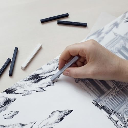 Conté à Paris 12 Count Sketching Carrés Crayons Set, White HB - style: 12 Count - White HB