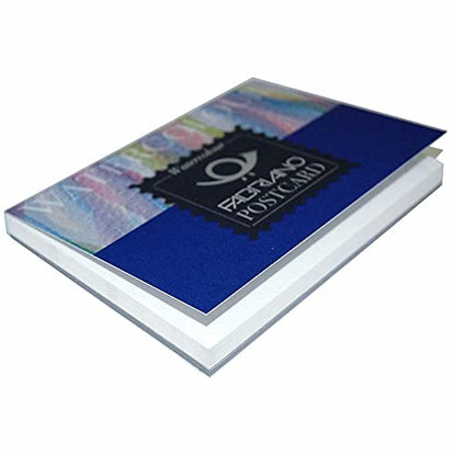 Fabriano Studio Watercolor Pad, Cold-Press, 4" x 6", 140 lb, 20 Sheets, White - size: 4 x 6