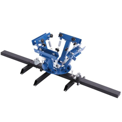 VEVOR Screen Printing Machine 4 Color 2 Station Silk Screen Printing Press - color: 4Color-2Station