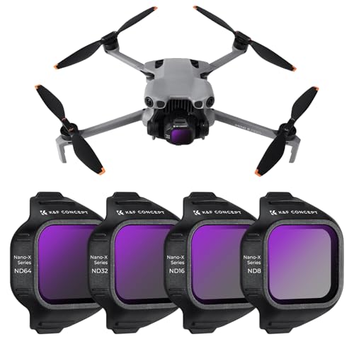 K&F CONCEPT ND Filter Set Compatible with DJI Mini 5 Pro - style: ND8+ND16+ND32+ND64