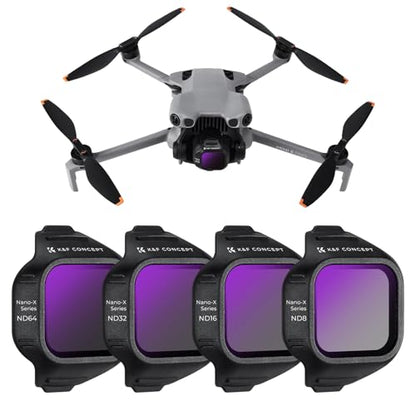 K&F CONCEPT ND Filter Set Compatible with DJI Mini 5 Pro - style: ND8+ND16+ND32+ND64
