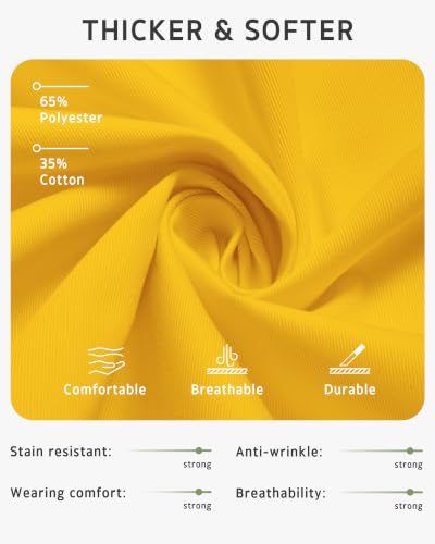 Syntus Chef Apron for Men Women with Pockets, Thick Grilling BBQ Apron - color: Yellow