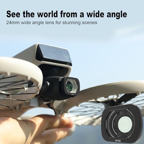 Gugxiom Wide Angle Lens Filter for Flip Drone, 15.5mm 100° Range