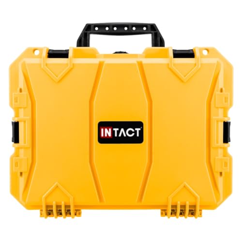 Eylar 18" Intact Series Hard Camera Case, Lightweight and Durable Stacker Design with Foam (Yellow) - color: Yellow