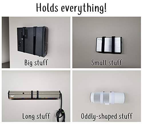 Premium Universal Wall Mount | Routers, Modems, Game Consoles & More (1-Pack), Black - color: Black, 1-Pack