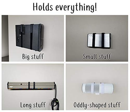 Premium Universal Wall Mount | Routers, Modems, Game Consoles & More (1-Pack), Black - color: Black, 1-Pack