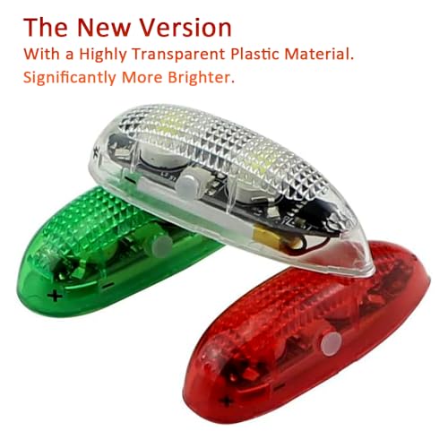 RC Plane LED Light Kit for Bicycle Jet Airplane Air Craft Fix Wing Quadcopter,Rechargeable Red Green White LED Flashing Lights