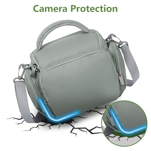 Ainiv DSLR Camera Bag, Large Waterproof Anti-Shock SLR Camera Case, Grey - color: Grey